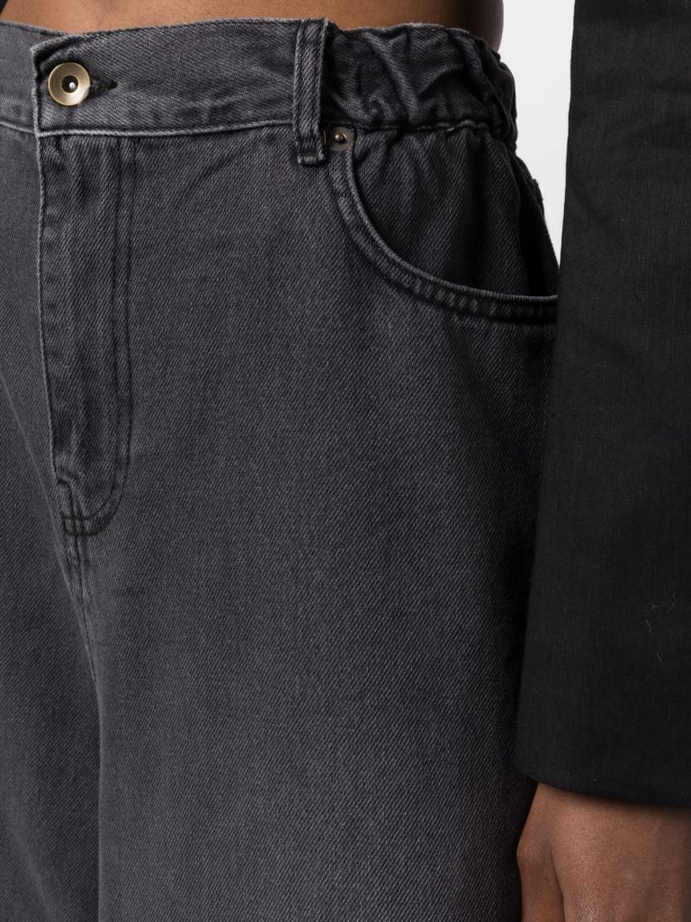 Grey Sasha Wide-leg Jeans