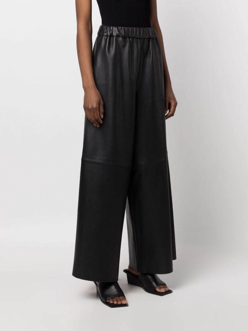 Black Sydney Leather Trousers