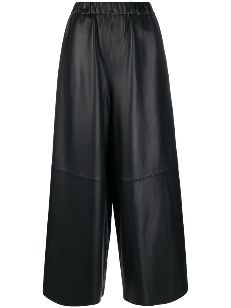 Black Sydney Leather Trousers