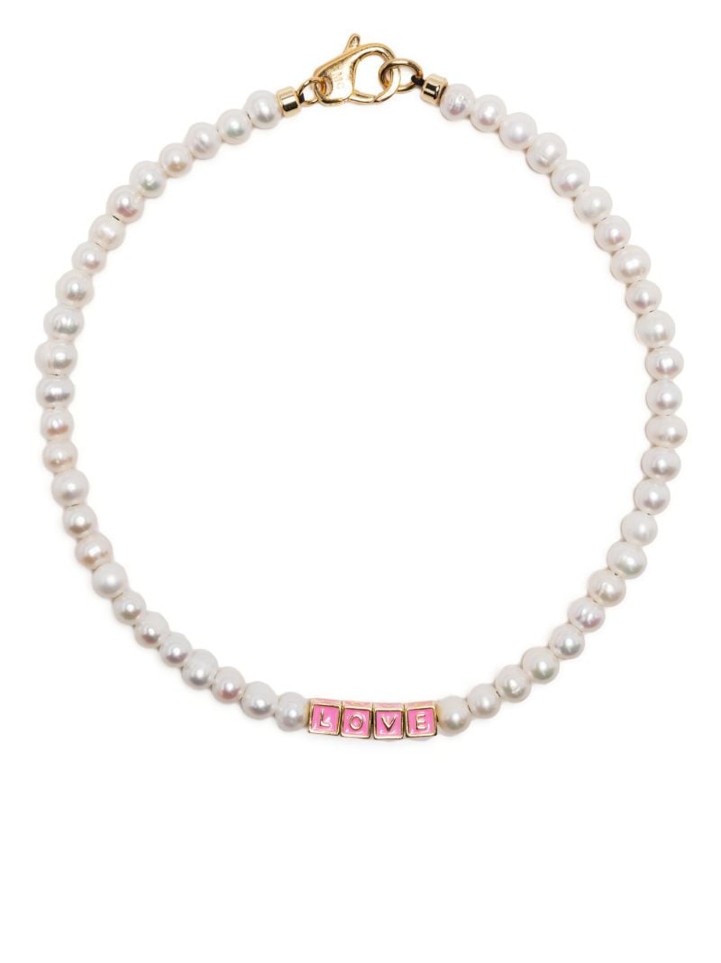 Gold-tone Say Something Pearl Necklace