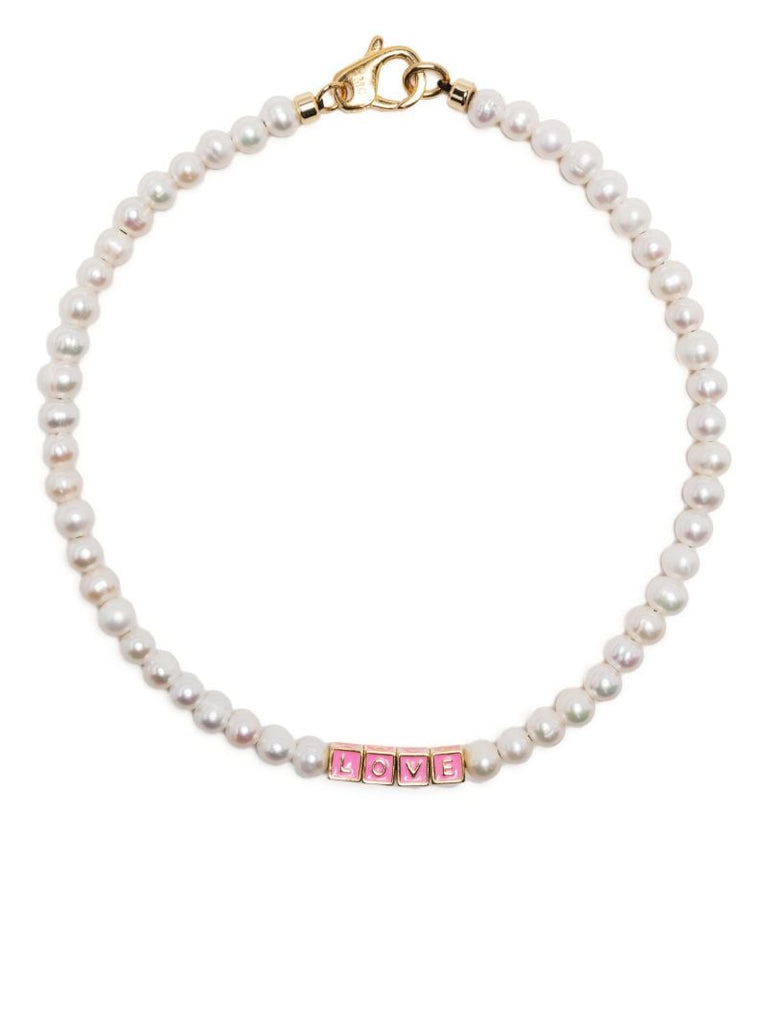 Gold-tone Say Something Pearl Necklace