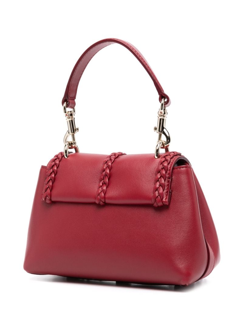 Red Mini Penelope Leather Shoulder Bag