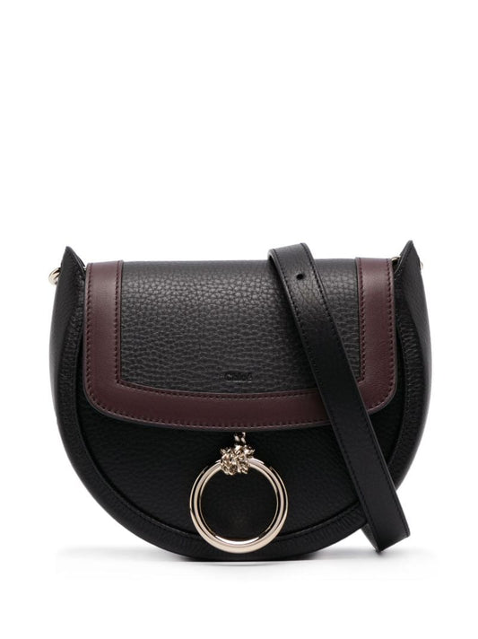 Black Arlene Leather Cross-body Bag