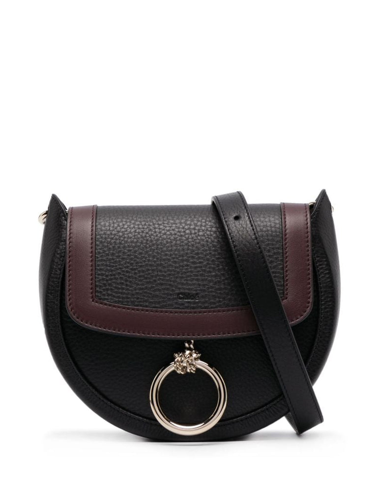 Black Arlene Leather Cross-body Bag