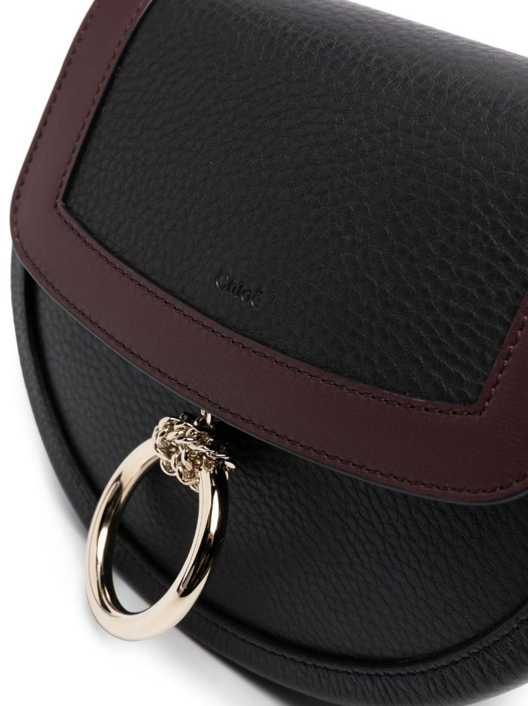 Black Arlene Leather Cross-body Bag