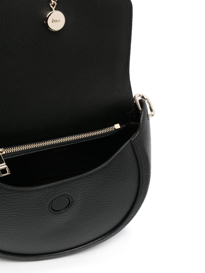 Black Arlene Leather Cross-body Bag
