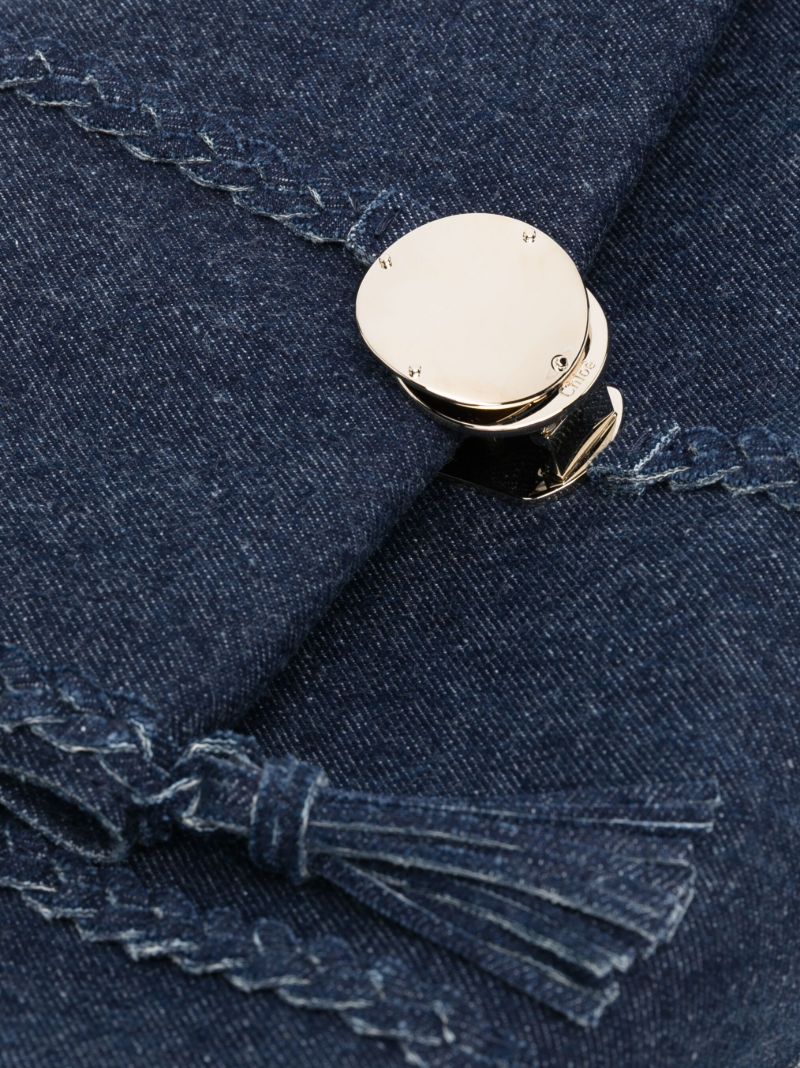 Blue Penelope Medium Denim Shoulder Bag