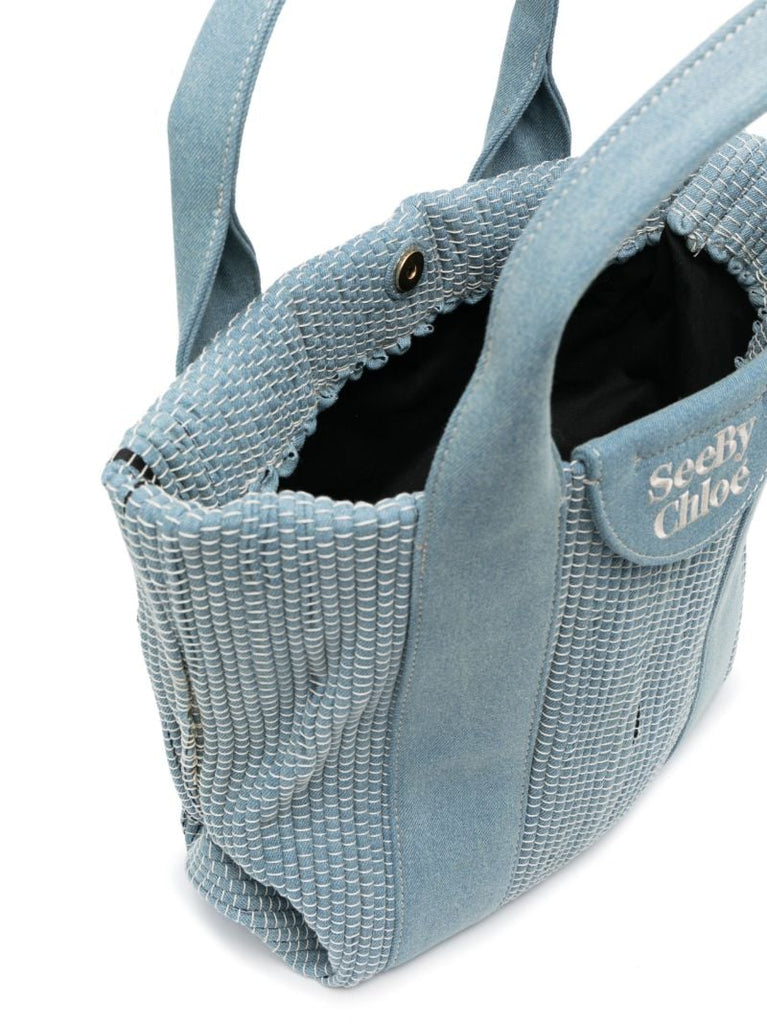 Blue Laetizia Denim Tote Bag