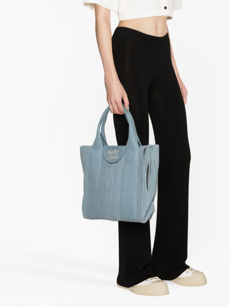 Blue Laetizia Denim Tote Bag