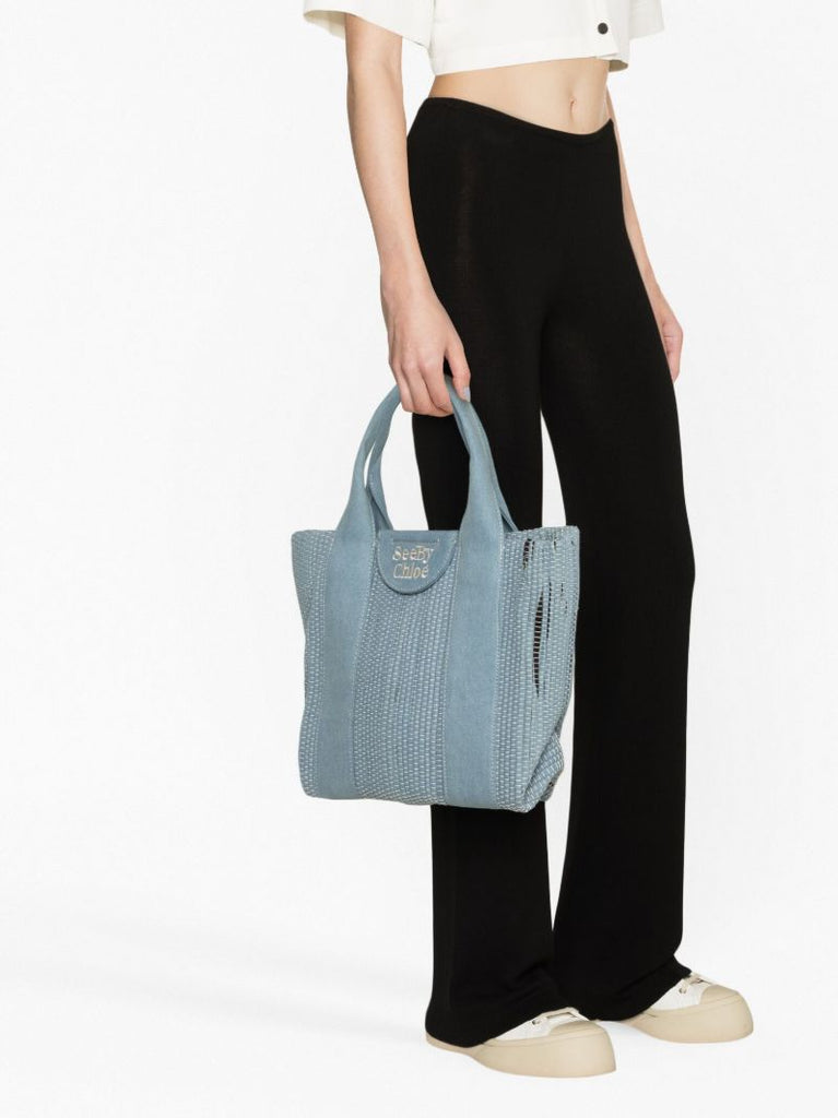 Blue Laetizia Denim Tote Bag