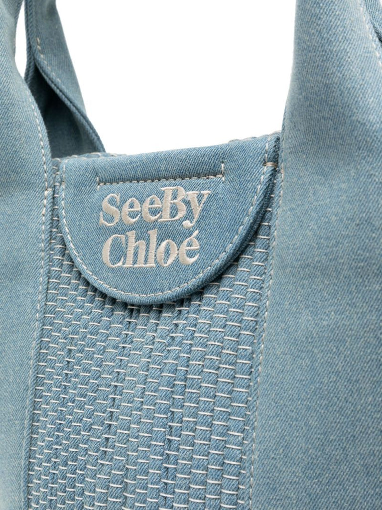 Blue Laetizia Denim Tote Bag
