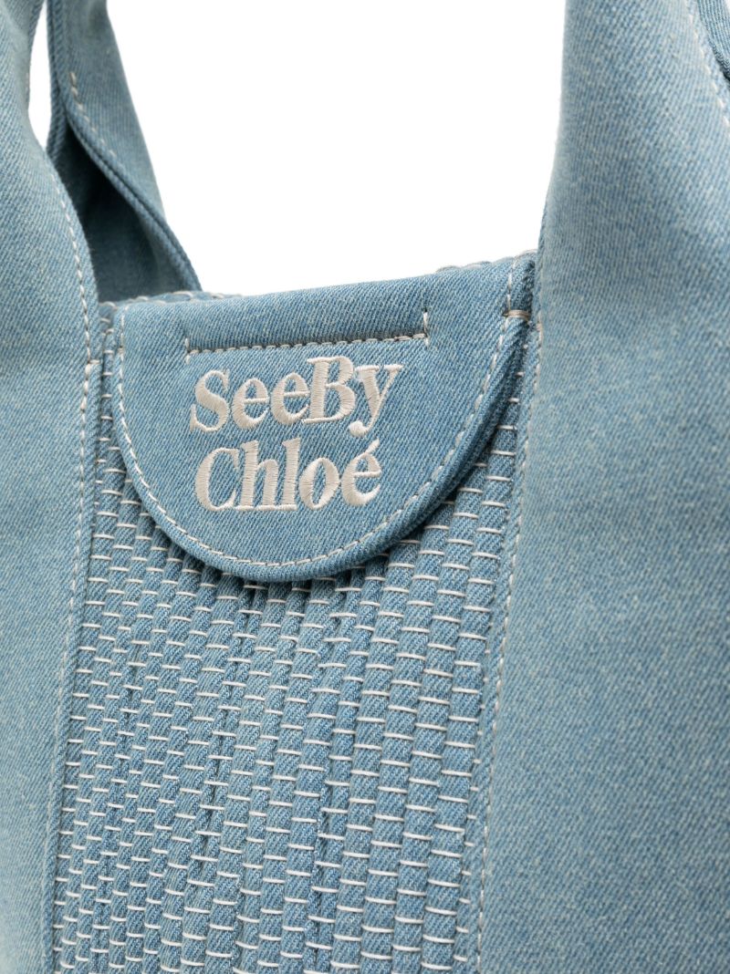 Blue Laetizia Denim Tote Bag