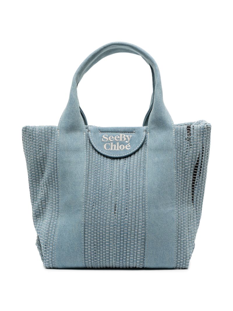 Blue Laetizia Denim Tote Bag