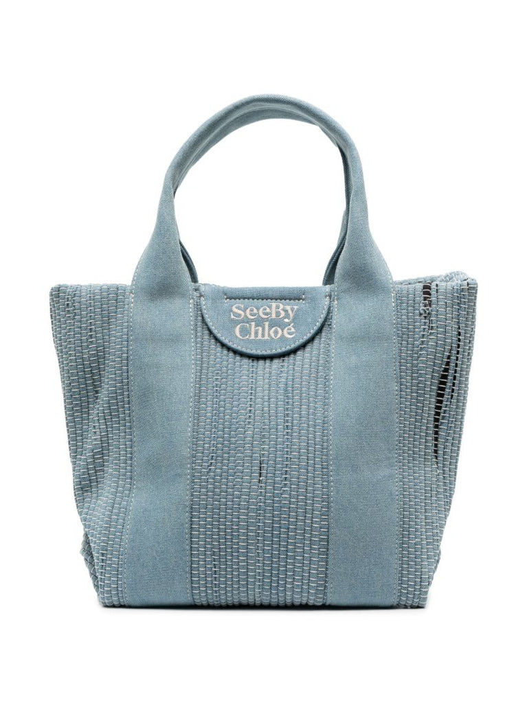 Blue Laetizia Denim Tote Bag