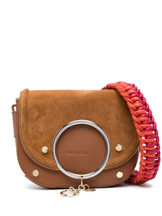 Brown Mara Suede Cross Body Bag