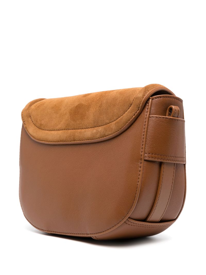 Brown Mara Suede Cross Body Bag