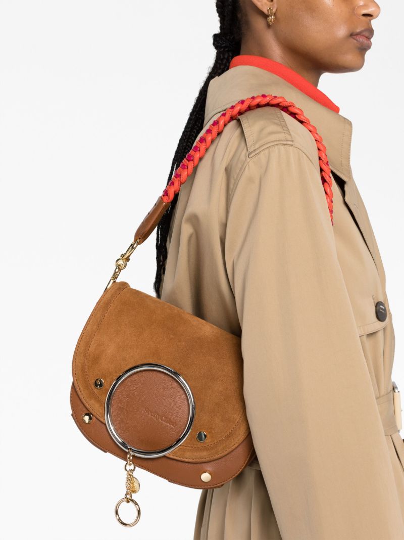 Brown Mara Suede Cross Body Bag