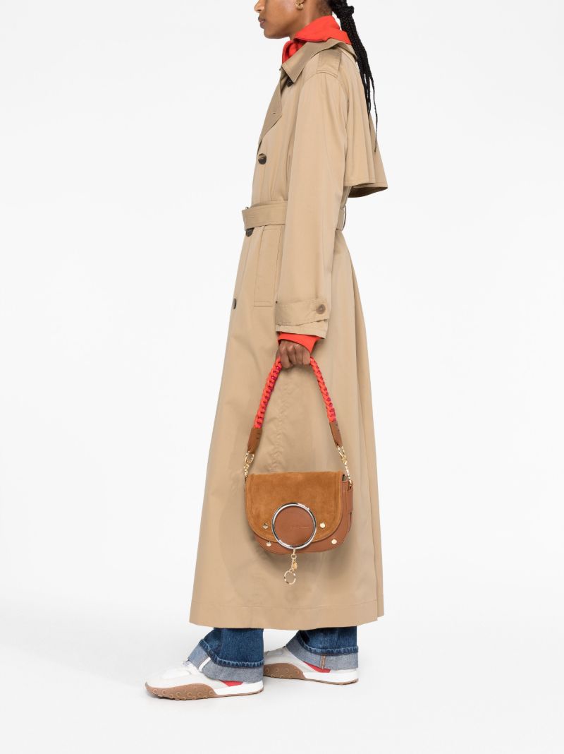 Brown Mara Suede Cross Body Bag