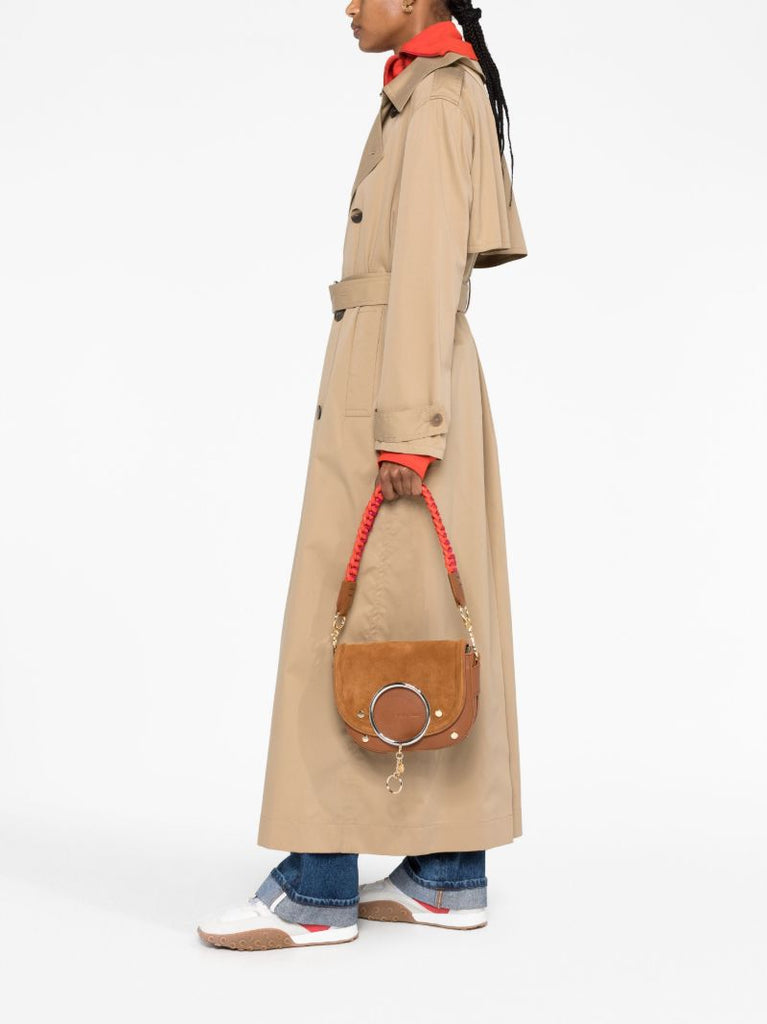 Brown Mara Suede Cross Body Bag