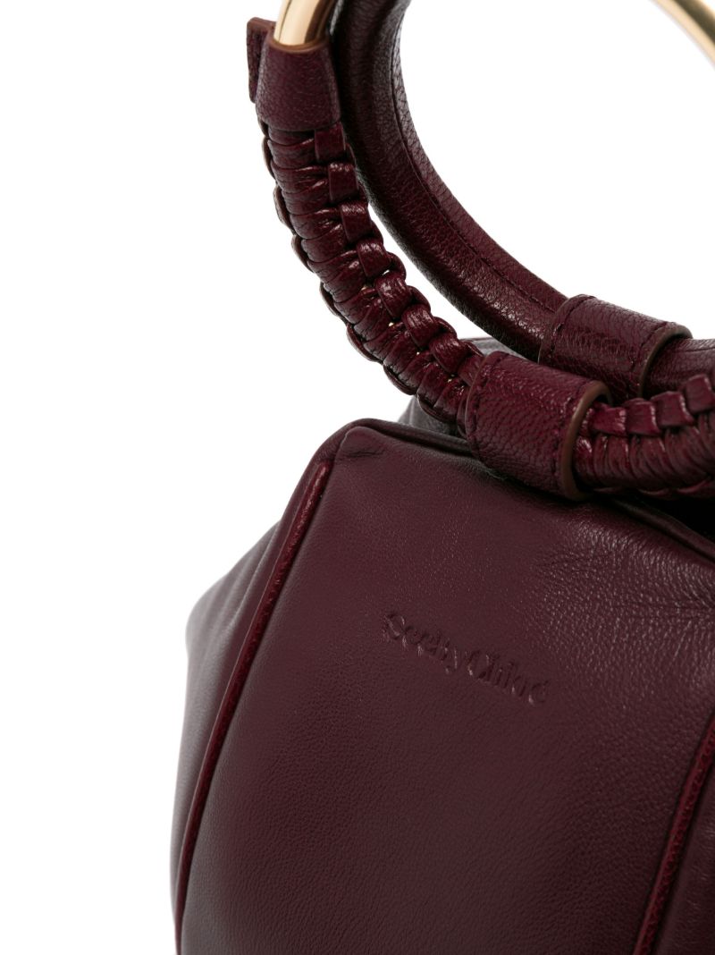 Purple Leather Hana Crossbody Bag