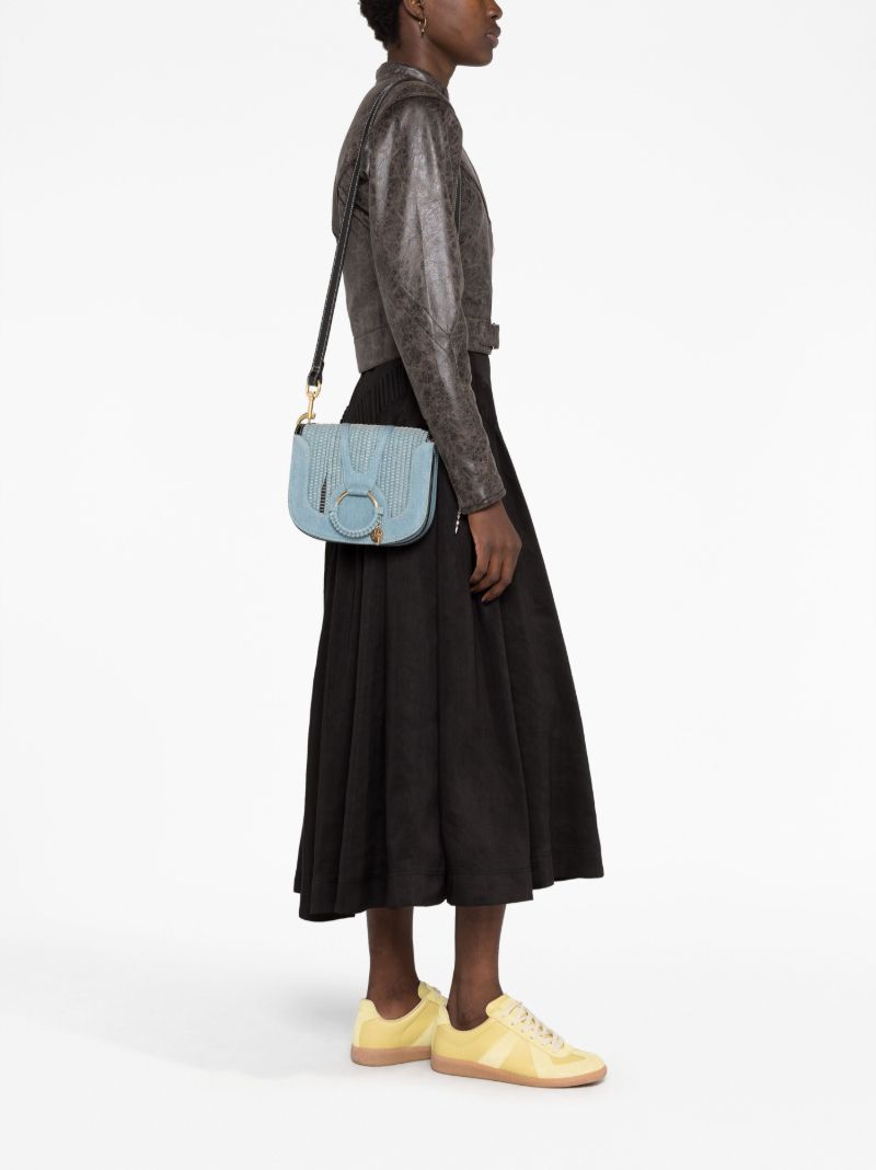 Blue Hana Denim Cross Body Bag