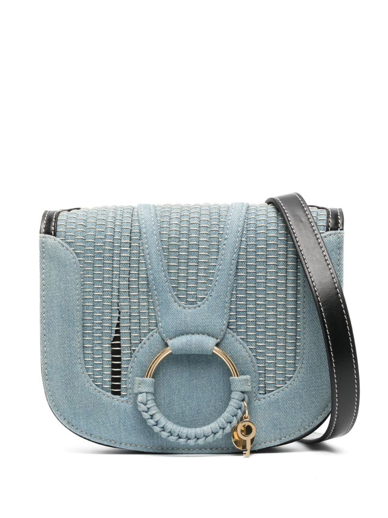 Blue Hana Denim Cross Body Bag