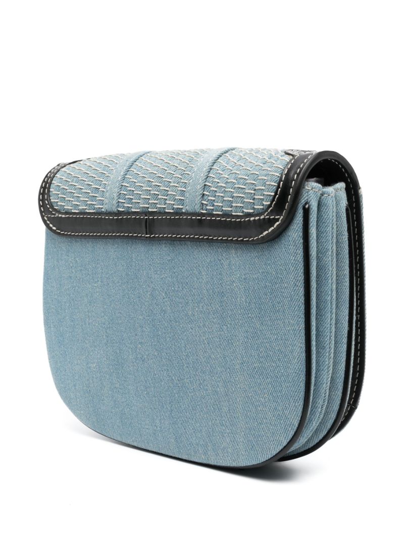 Blue Hana Denim Cross Body Bag