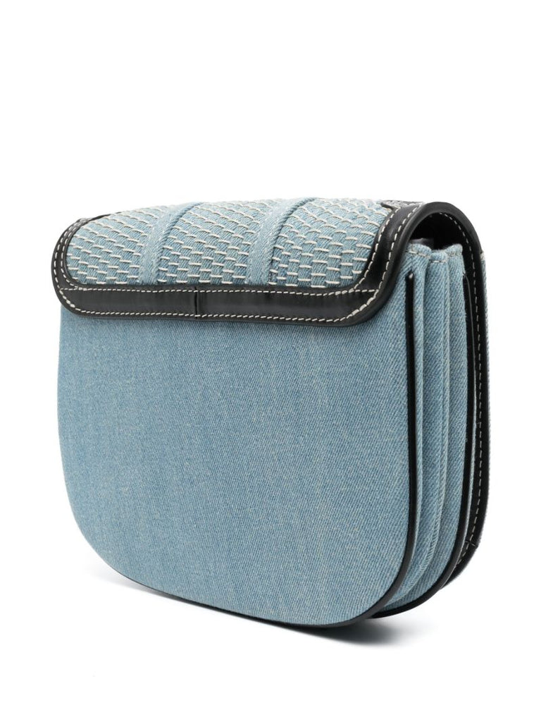 Blue Hana Denim Cross Body Bag