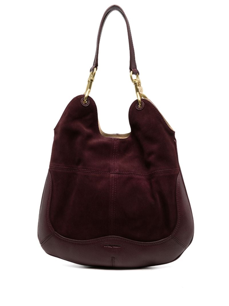 Red Hana Leather Tote Bag