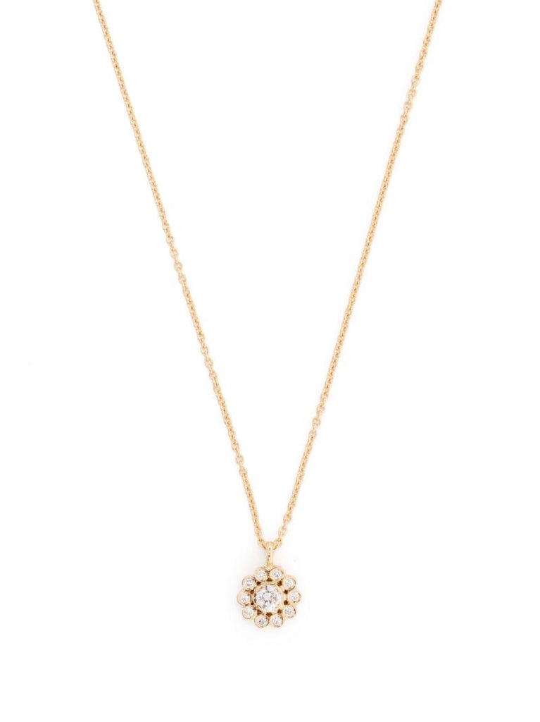 18k Yellow Gold Soleil Simple Diamond Necklace