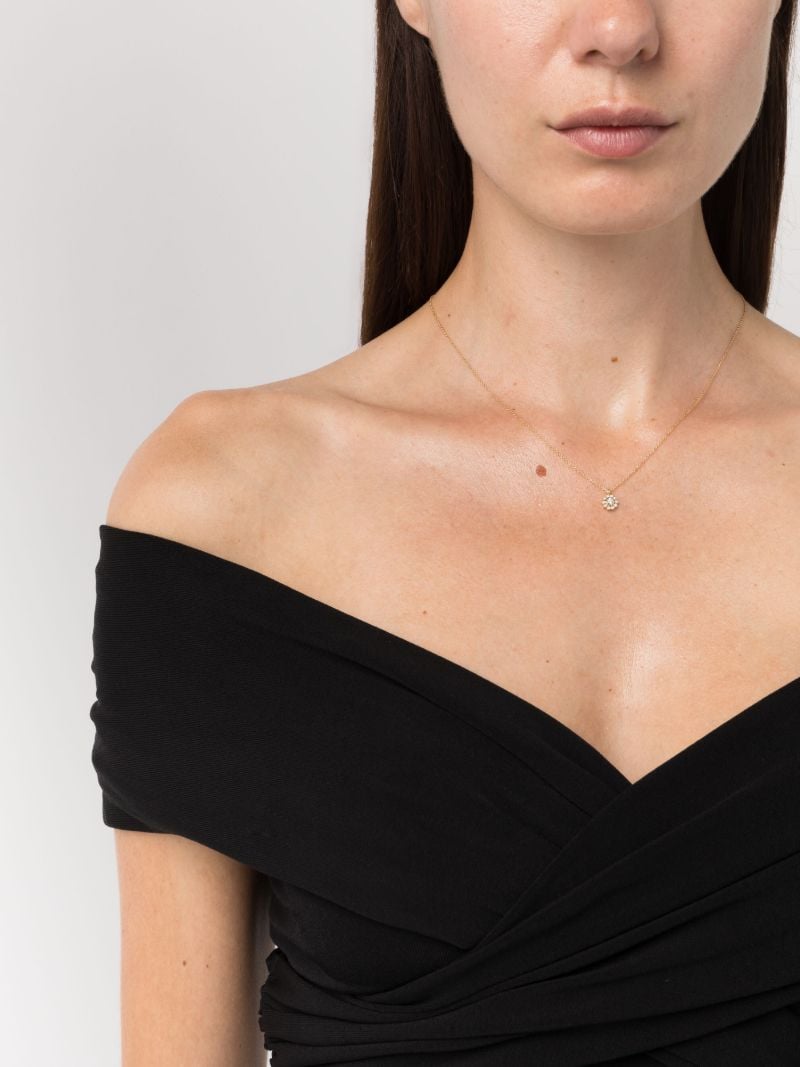 18k Yellow Gold Soleil Simple Diamond Necklace