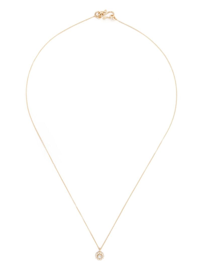 18k Yellow Gold Soleil Simple Diamond Necklace