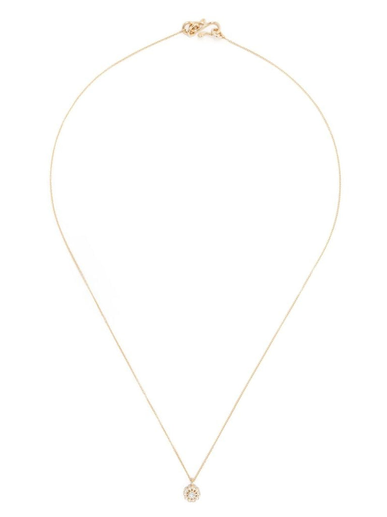 18k Yellow Gold Soleil Simple Diamond Necklace