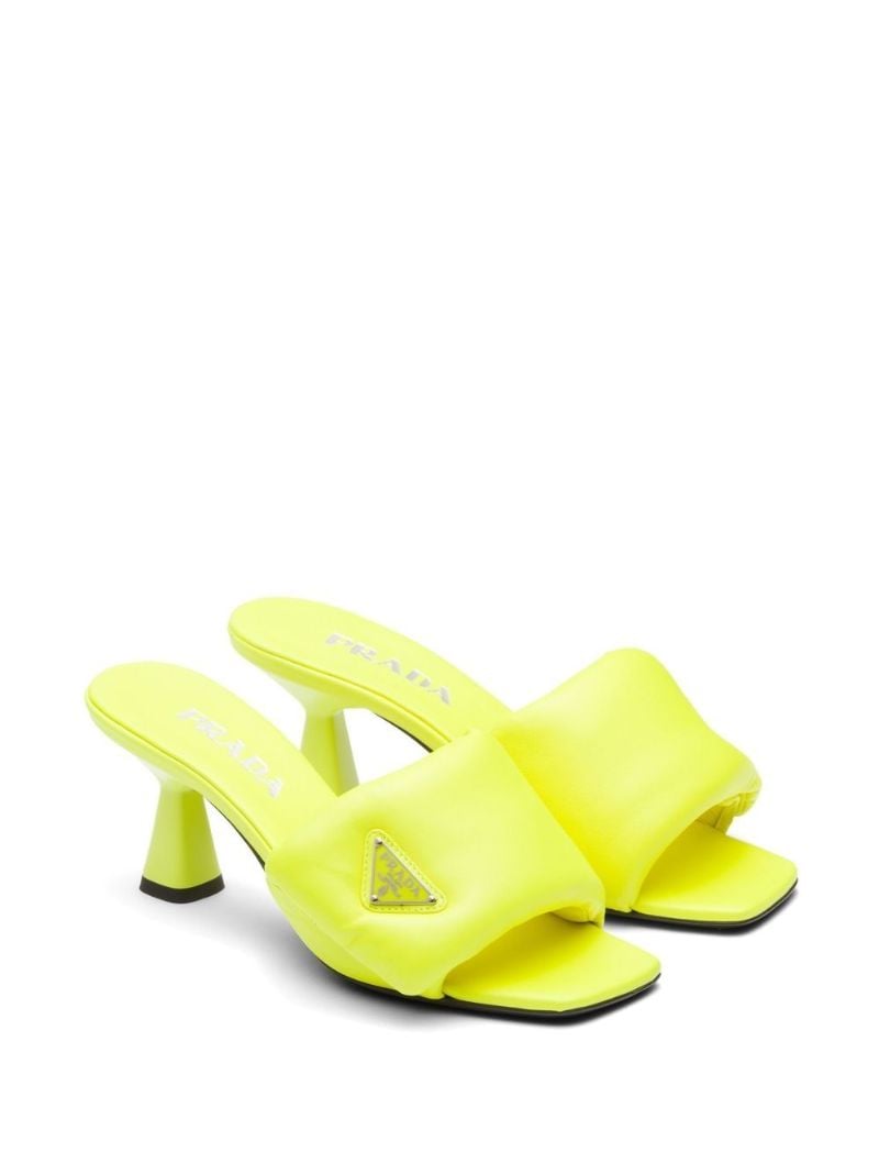 Green 65 Logo-plaque Padded Mules