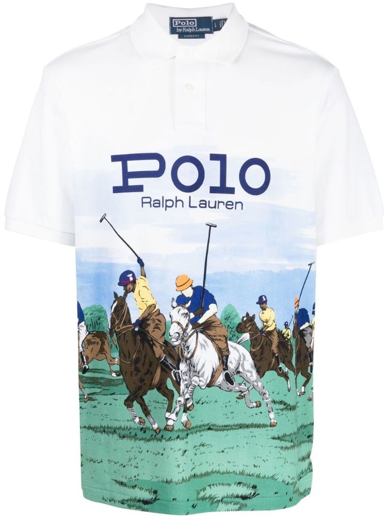 White Polo Match Cotton Polo Shirt