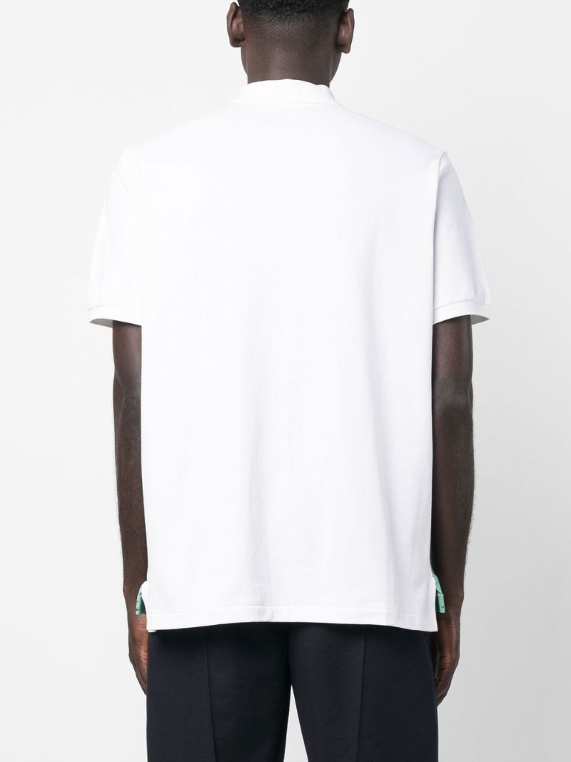 White Polo Match Cotton Polo Shirt