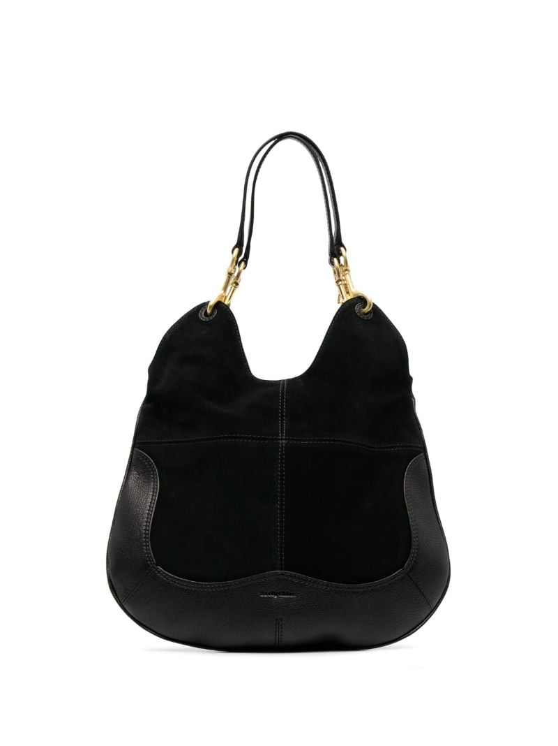Black Hana Suede Tote Bag