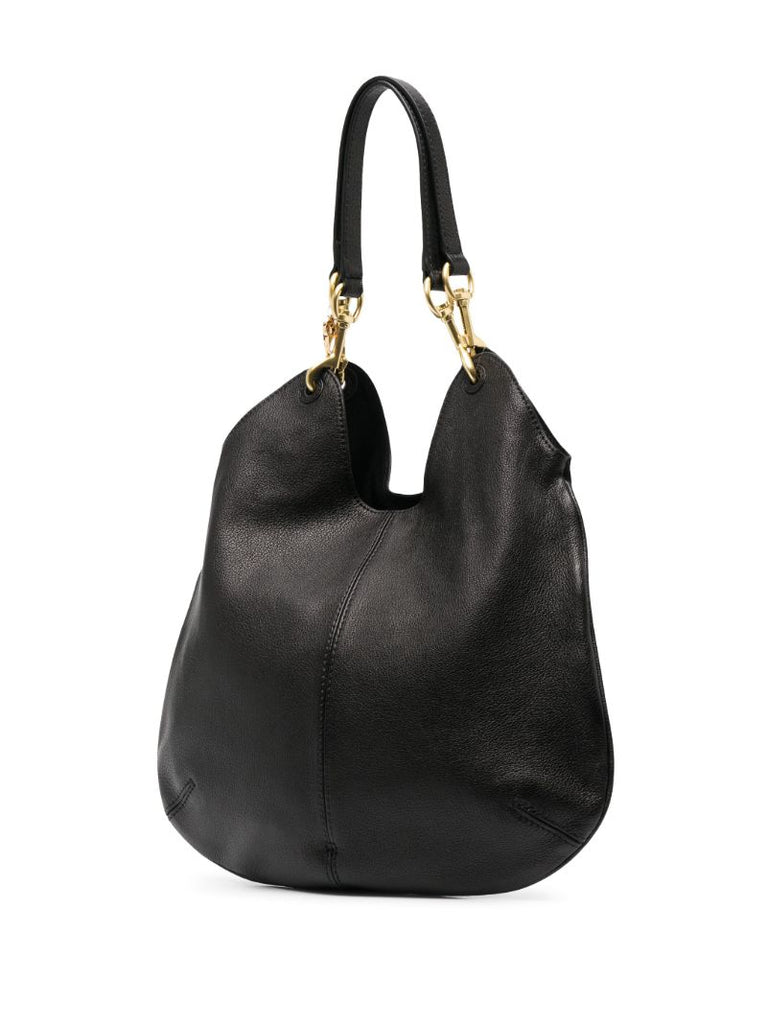 Black Hana Suede Tote Bag