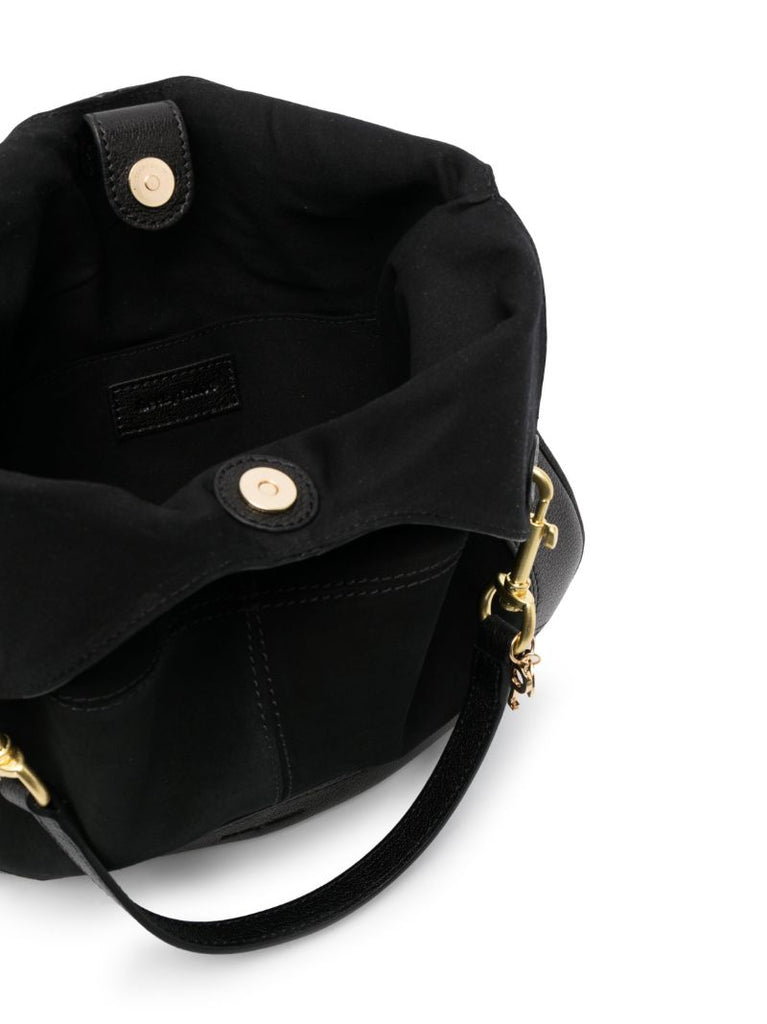 Black Hana Suede Tote Bag