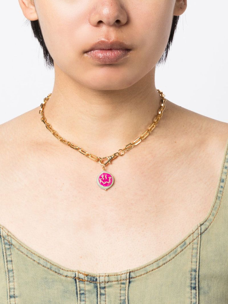 Gold-plated Trippy Pearl Necklace