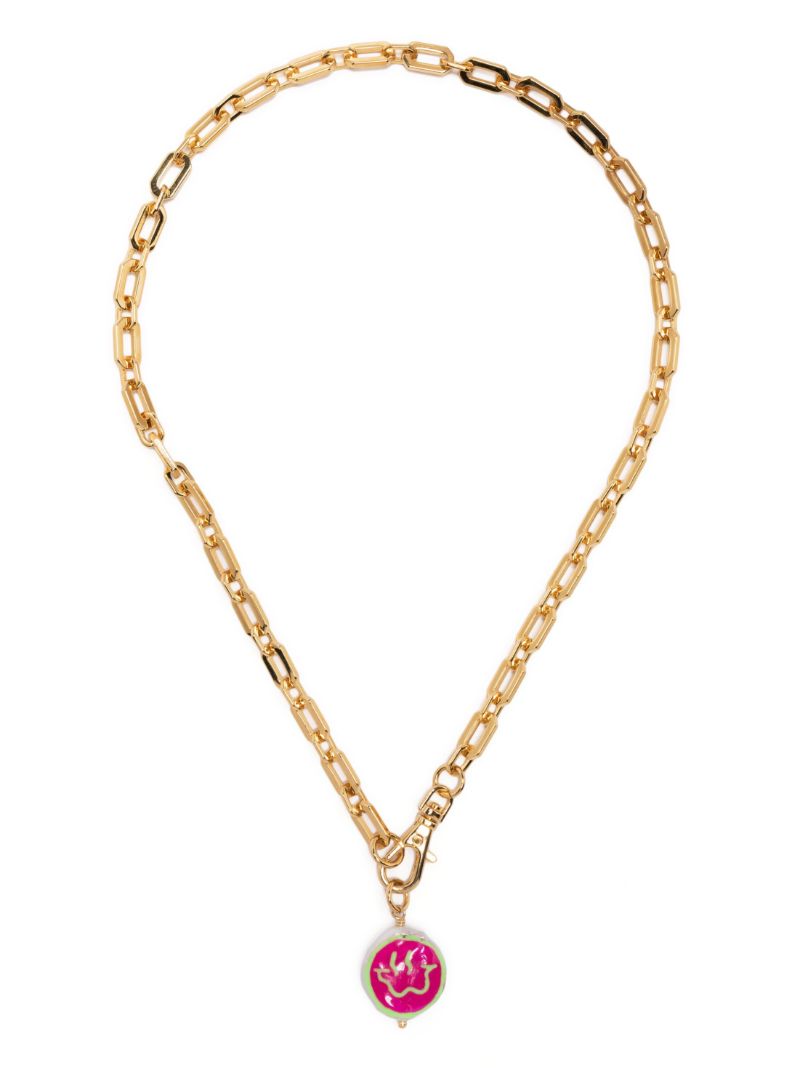 Gold-plated Trippy Pearl Necklace