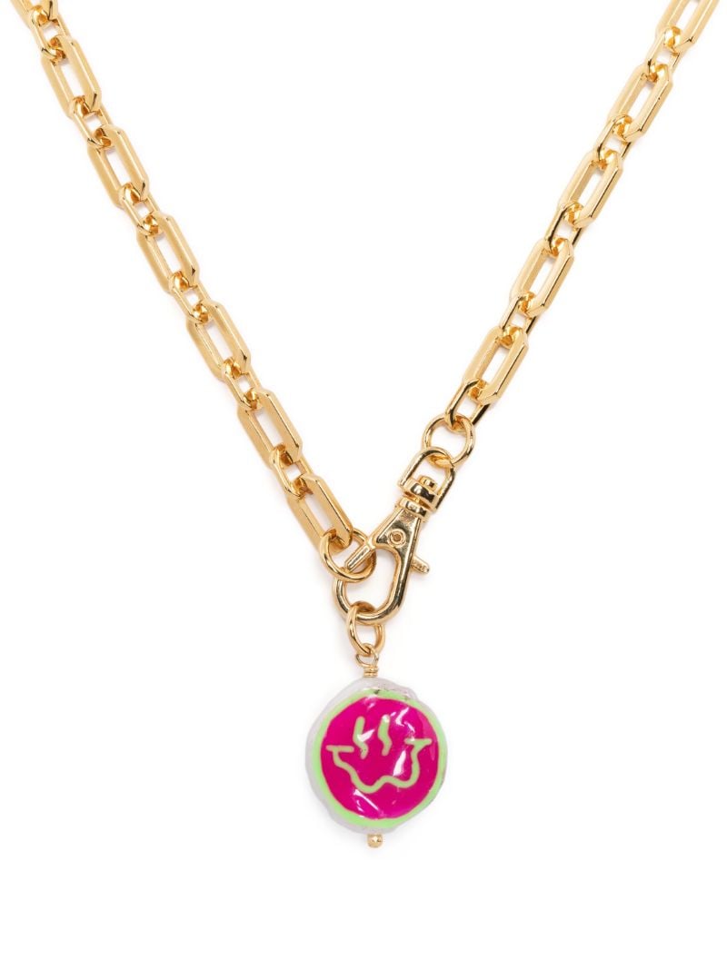 Gold-plated Trippy Pearl Necklace