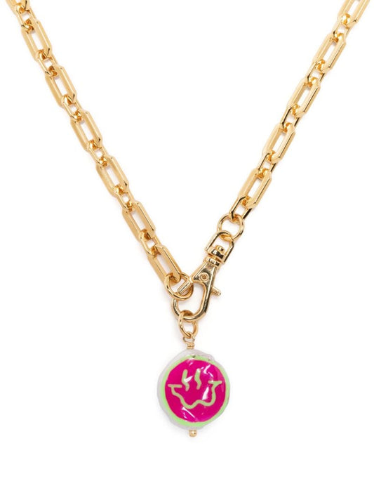 Gold-plated Trippy Pearl Necklace