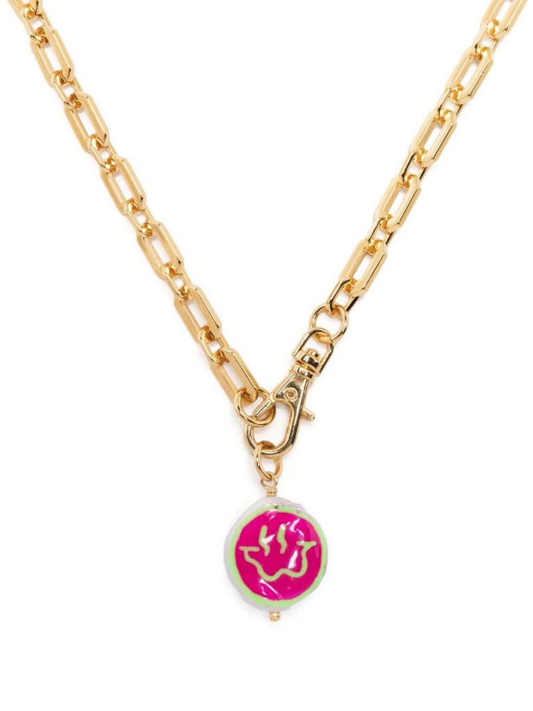Gold-plated Trippy Pearl Necklace