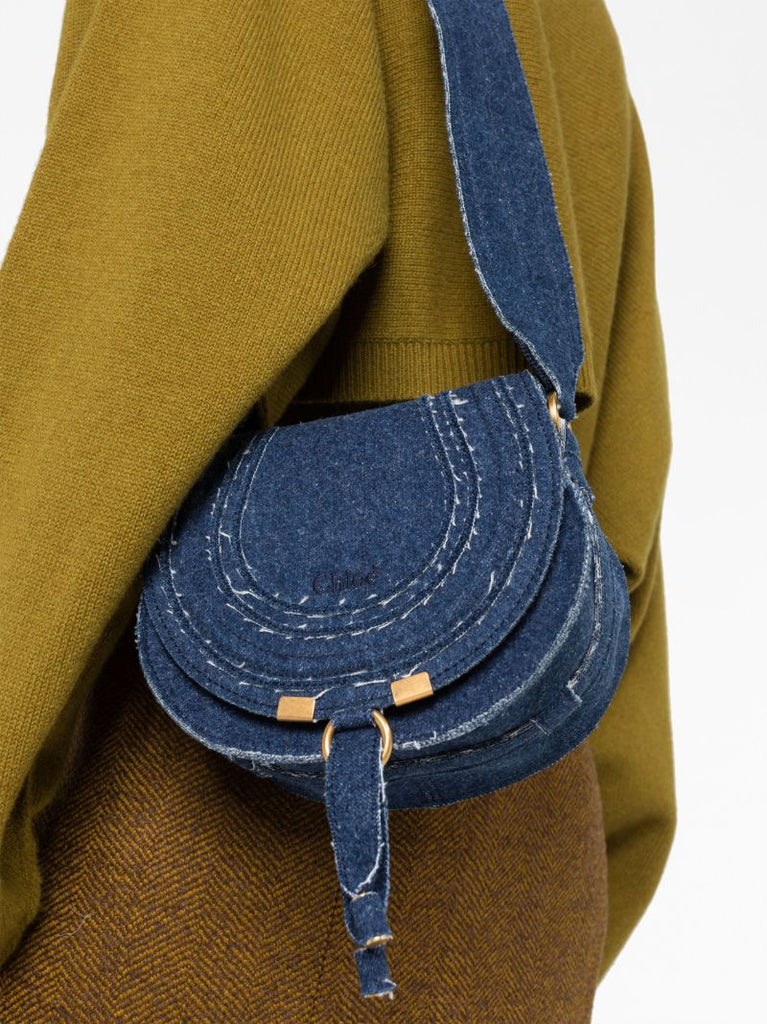 Blue Marcie Small Denim Cross Body Bag