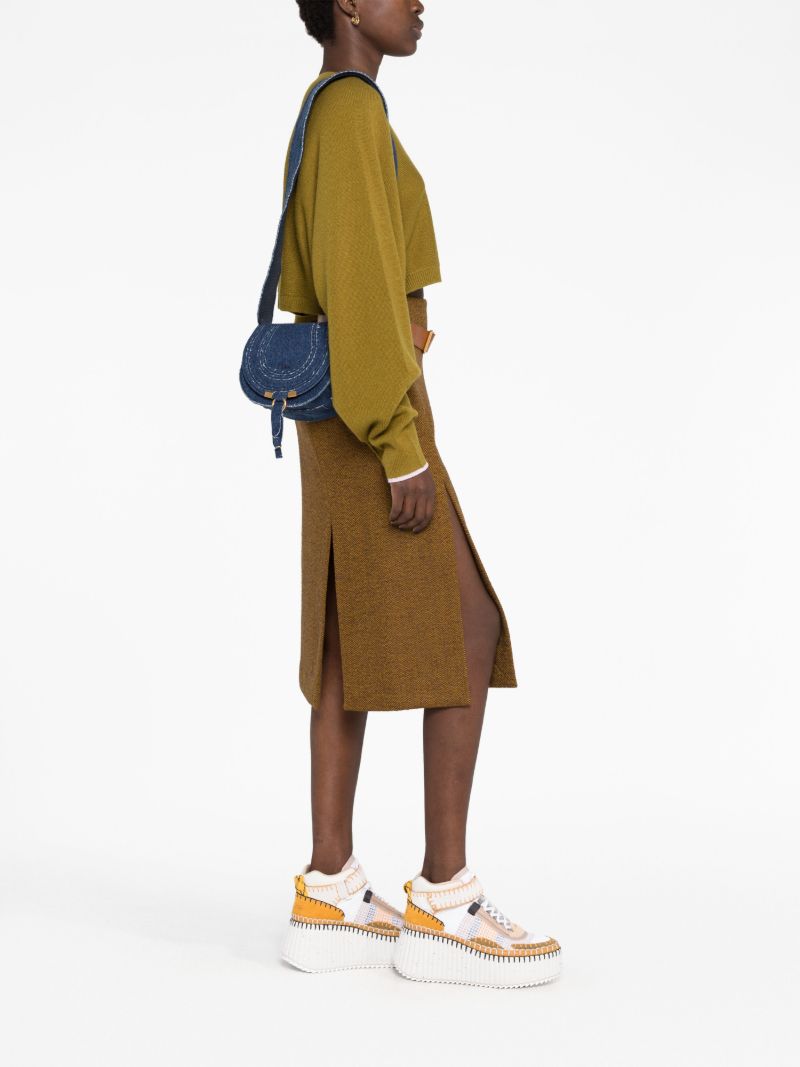 Blue Marcie Small Denim Cross Body Bag