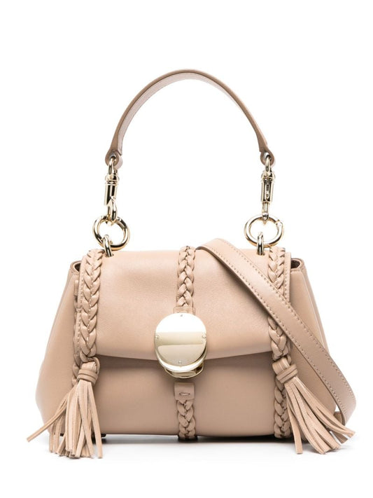 Neutral Penelope Leather Mini Bag
