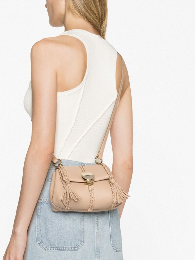 Neutral Penelope Leather Mini Bag