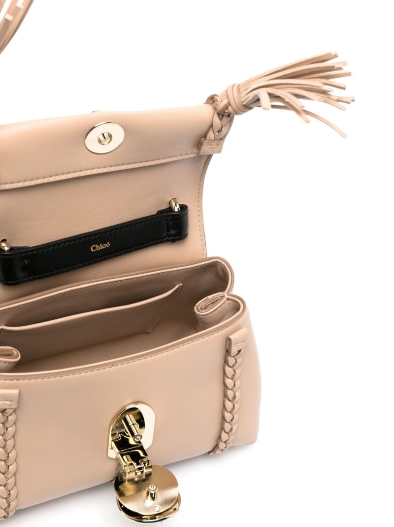Neutral Penelope Leather Mini Bag