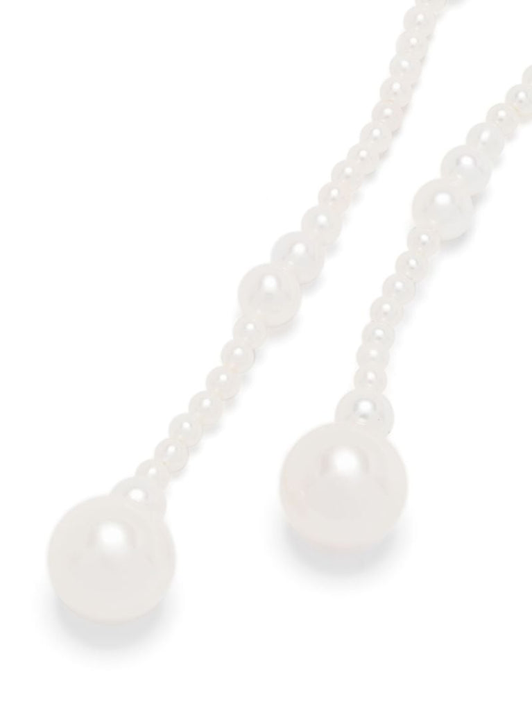 14k Yellow Gold Promenade De Claude Pearl Drop Earrings